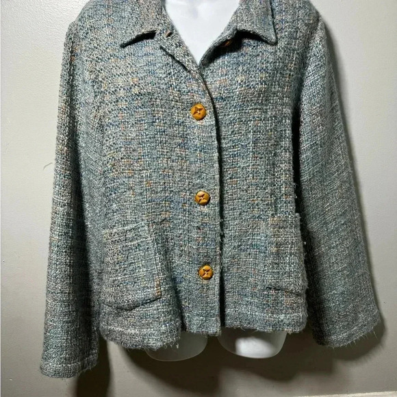 MONTEREY BAY colorful Blazer Size 10 - Picture 1 of 7